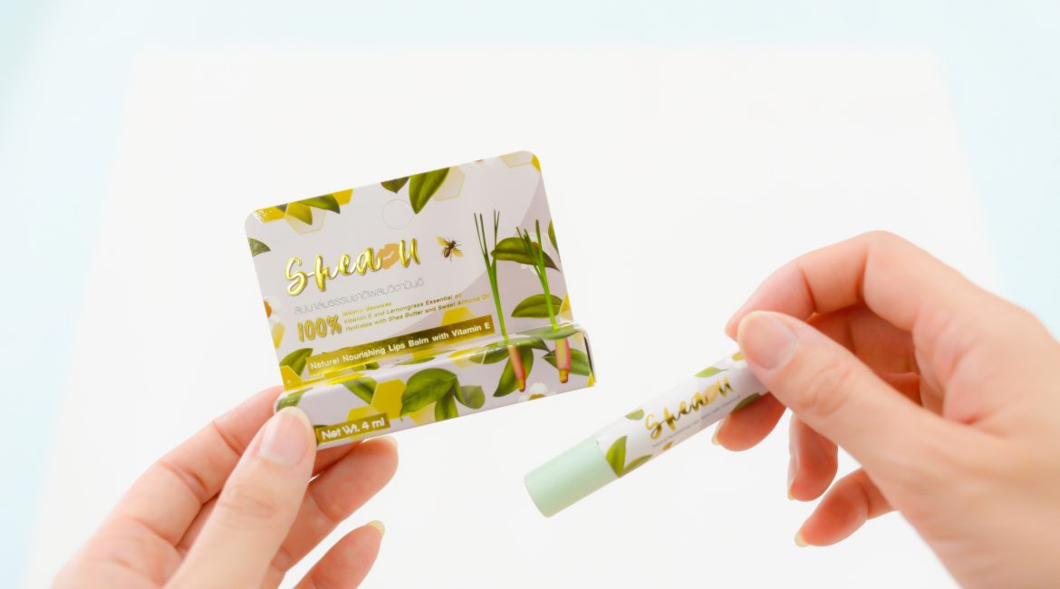 Shea U Thailand Lip balm natural and organics lemongrass and rosemary